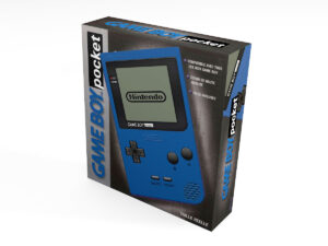 Game Boy Pocket Blau Konsolenbox, Game Boy Pocket Blau karton