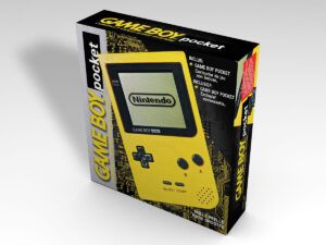 Game Boy Pocket Gelb Konsolenbox, Game Boy Pocket Gelb karton