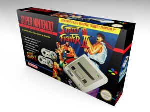 Nintendo SNES Konsolenbox, SNES karton
