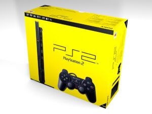 PlayStation 2 Slim Konsolenbox, PS2 Slim karton