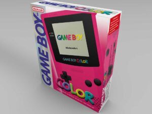 Game Boy Color Pink Konsolenbox, Game Boy Color Pink karton