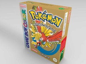 Game Boy Color Pokemon Gold Konsolenbox Fr, Game Boy Color Pokemon Gold karton