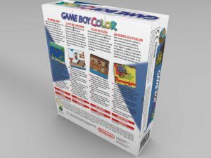 Game Boy Color Blau Konsolenbox, Game Boy Color Blau karton