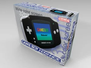 Game Boy Advance Schwarz Konsolenbox, Game Boy Advance Schwarz karton