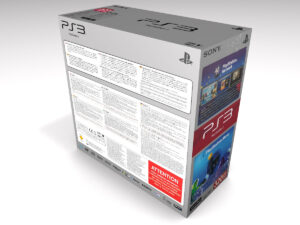 PS3 Slim 320GB Konsolenbox, PS3 Slim 320GB karton