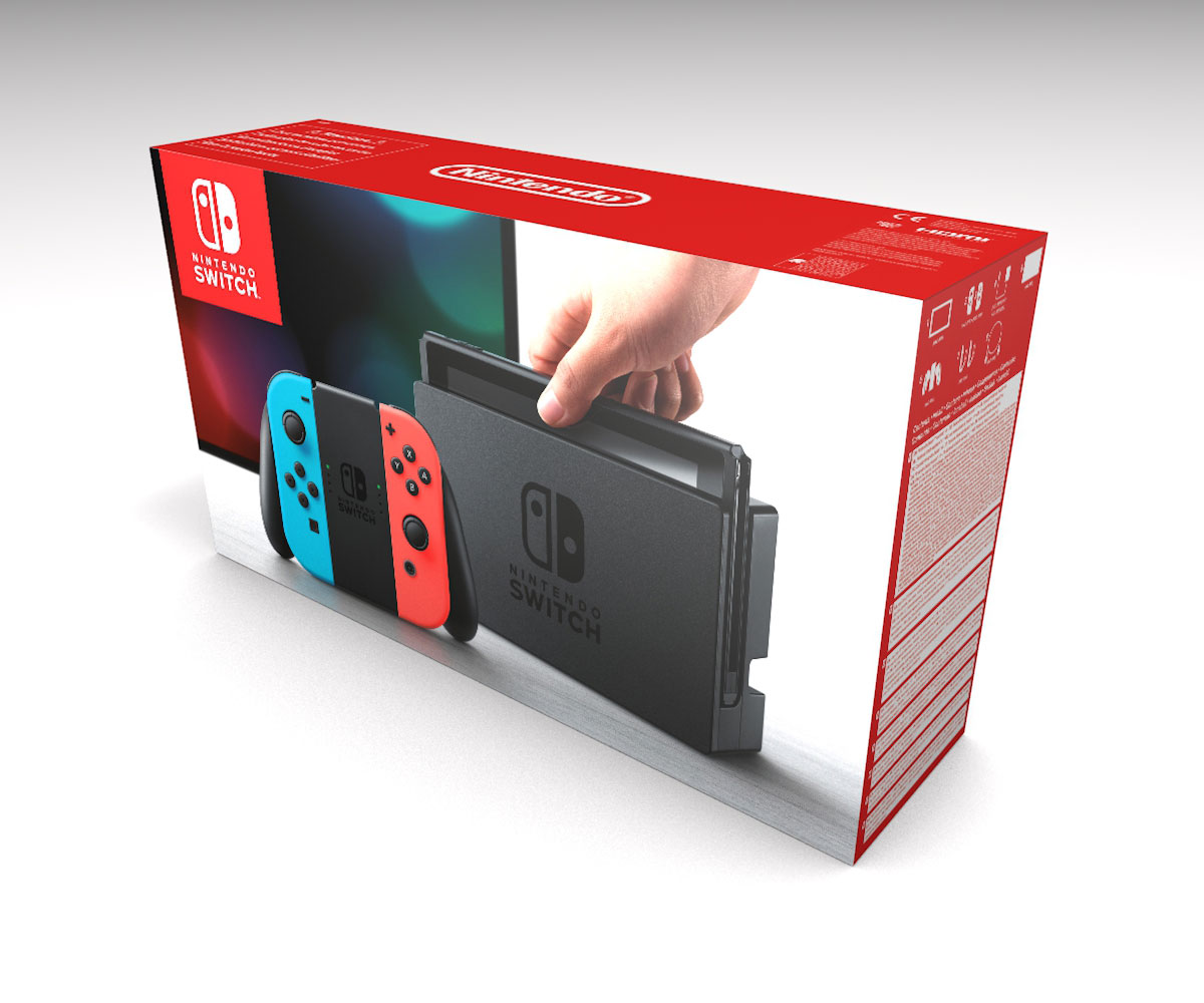 Nintendo Switch Konsolenbox, Switch karton