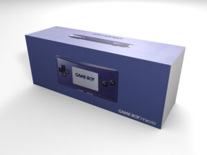 Game Boy Micro Blau Konsolenbox, Game Boy Micro Blau karton