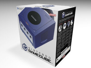 GameCube Blau Konsolenbox, GameCube Blau karton