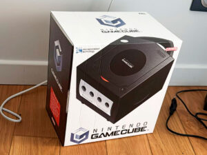 GameCube schwarz Konsolenbox, GameCube schwarz karton