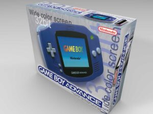 Game Boy Advance Violett Konsolenbox, Game Boy Advance Violett karton