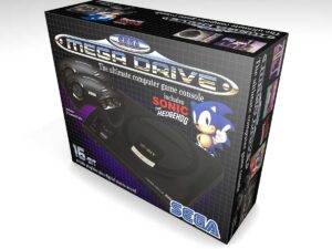 Sega Mega Drive 1 Konsolenbox 2 kontrollen, Mega Drive 1 karton