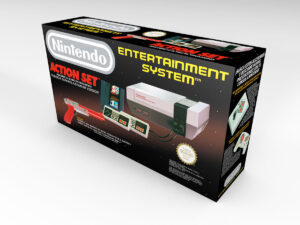 Nintendo NES Konsolenbox Esp, NES karton