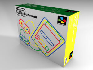 Super Famicom Konsolenbox, Super Famicom karton