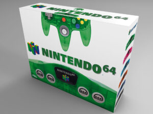 Nintendo 64 Jungle Green Konsolenbox, N64 Jungle Green karton
