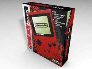 Game Boy Pocket Rot Konsolenbox, Game Boy Pocket Rot karton