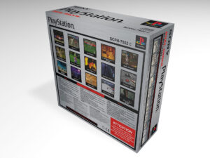 PlayStation 1 7502c Konsolenbox, PS1 7502 karton