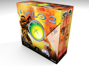 Xbox Classic Halo 2 Konsolenbox, Xbox Halo 2 karton