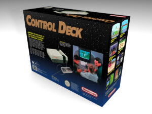 Nintendo NES Control Deck Konsolenbox, NES Control Deck karton