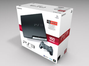 PS3 Slim 160GB Konsolenbox, PS3 Slim 160GB karton