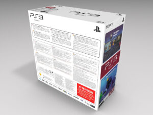 PS3 Slim 160GB Konsolenbox, PS3 Slim 160GB karton
