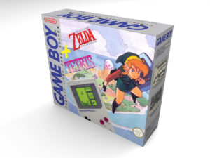 Game Boy Zelda Tetris Konsolenbox, Game Boy Zelda Tetris karton