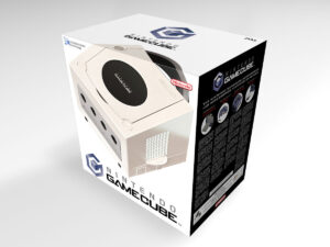 GameCube Weiß Konsolenbox, GameCube Weiss karton