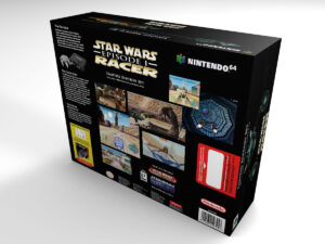 Nintendo 64 Star Wars Racer Konsolenbox NTSC, Nintendo 64 Star Wars Racer eeuu Konsolenbox, N64 Star Wars karton