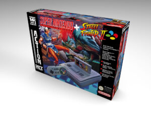 Nintendo SNES Street Fighter II Konsolenbox, SNES Street Fighter 2 karton