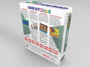 Game Boy Color Türkis Konsolenbox, Game Boy Color Hellblau karton