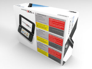 Nintendo 3DS XL Blau Konsolenbox, 3DS XL Blau karton