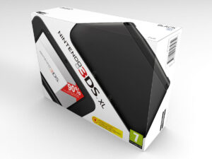 Nintendo 3DS XL schwarze Konsolenbox, 3DS XL schwarze karton
