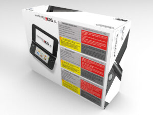 Nintendo 3DS XL schwarze Konsolenbox, 3DS XL schwarze karton