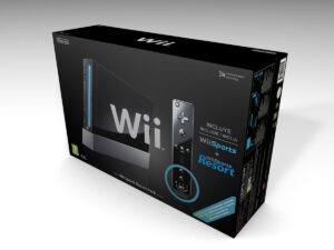Nintendo Wii Schwarz Konsolenbox, Wii Schwarz karton