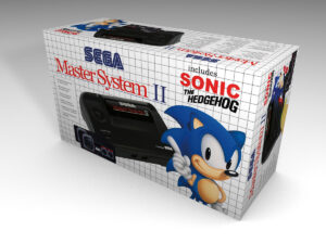 Master System II Sonic Konsolenbox, Master System 2 Sonic karton