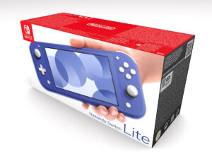 Switch Lite Blau Konsolenbox, Switch Lite Blau karton