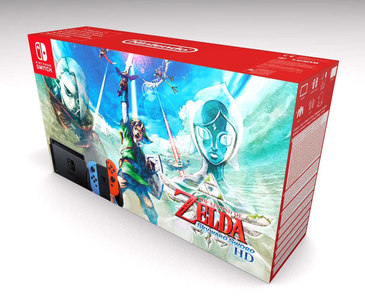 Nintendo Switch Zelda Konsolenbox, Switch Zelda karton