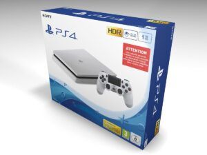 PS4 Slim 1 Tb white Konsolenbox, PS4 Slim 1 Tb Weiss Konsolenbox