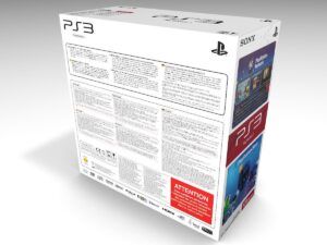 PS3 Slim 120GB Konsolenbox, PS3 Slim 120GB karton