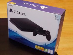 PS4 Slim 1 Tb schwarzes Konsolenbox, PS4 Slim 1Tb karton