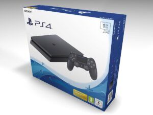 PS4 Slim 1 Tb schwarzes Konsolenbox, PS4 Slim 1Tb karton