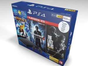 PS4 Slim 500gb Schwarze Konsolenbox, PS4 Slim 500gb karton
