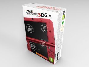Nintendo New 3DS XL Metallisches Rot Konsolenbox, New 3DS XL Rot karton