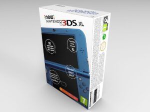 Nintendo New 3DS XL Metallisches Blau Konsolenbox, New 3DS XL Blau karton