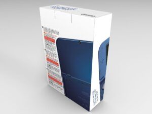 Nintendo New 3DS XL Metallisches Blau Konsolenbox, New 3DS XL Blau karton