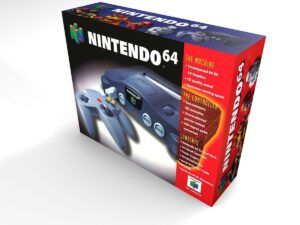 Nintendo 64 EN Konsolenbox, N64 karton