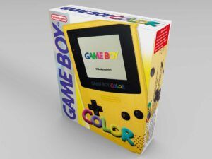 Game Boy Color Gelb Konsolenbox, Game Boy Color gelbe karton