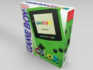 Game Boy Color Grün Konsolenbox, Game Boy Color Grüne karton