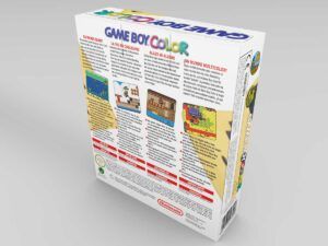 Game Boy Color Gelb Konsolenbox, Game Boy Color gelbe karton