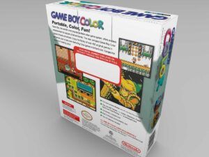 Game Boy Color Türkis NTSC Konsolenbox, Game Boy Color Teal karton