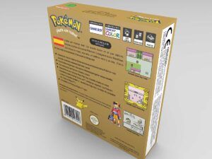 Game Boy Color Pokemon Gold Konsolenbox ES, Game Boy Color Pokemon Gold ES karton